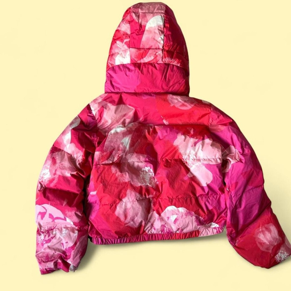 Goldbergh Puffer Ski Jacket Alpenrose Floral Print Hooded Down Pink Size 8 - Picture 4 of 8